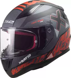Motociklistička kaciga koja pokriva cijelo lice LS2 FF353 RAPID XTREET MATT BLACK RED XS-1