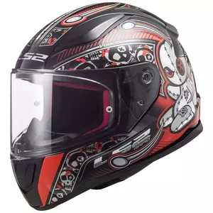 LS2 FF353 RAPID MINI VOODOO BLACK RED S integrální dětská motocyklová helma - AK10353J31323