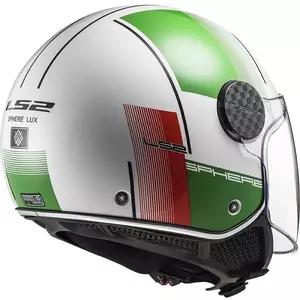 Kask motocyklowy otwarty LS2 OF558 SPHERE LUX FIRM WHITE GREEN RED M-2