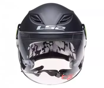 LS2 OF602 FUNNY JUNIOR capacete aberto de motociclista MATT BLACK M-2
