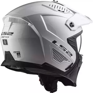 LS2 OF606 DRIFTER SOLID WHITE XS capacete aberto para motociclistas-2