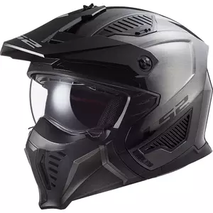 LS2 OF606 DRIFTER JEANS TITANIUM XXL capacete aberto para motociclistas - AK3660610087