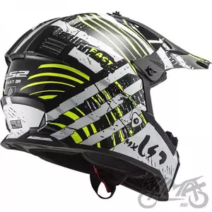 LS2 MX437 FAST EVO VERVE PRETO BRANCO L capacete para motas de enduro-2