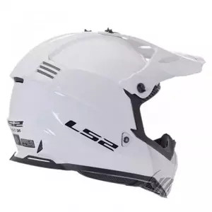 LS2 MX437 FAST EVO MINI SOLID WHITE L casco moto enduro-2
