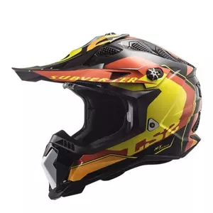 LS2 MX700 capacete para motas de enduro SUBVERTER EVO ARCHED PRETO AMARELO VERMELHO XL-1