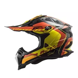 LS2 MX700 capacete para motas de enduro SUBVERTER EVO ARCHED PRETO AMARELO VERMELHO XL-2