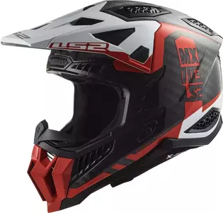 LS2 MX703 X-FORCE VICTORY RED WHITE S casco moto enduro - AK4070322323