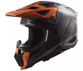 LS2 MX703 X-FORCE VICTORY TITANIUM ORANGE 3XL casco moto enduro - AK4070322528