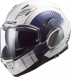 LS2 FF900 VALIANT II COOPER BLANCO AZUL 3XL moto mandíbula casco - AK5090032028