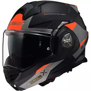LS2 FF901 ADVANT X OBLIVION MATT NEGRO TITANIO XXL casco de moto mandíbula-1