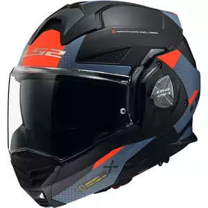 LS2 FF901 ADVANT X OBLIVION MATT BLACK BLUE XS casque moto à mâchoire-1