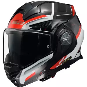 Kask motocyklowy szczękowy LS2 FF901 ADVANT X SPECTRUM BLACK WHITE RED XS-1