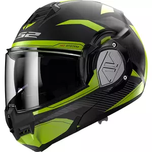LS2 FF906 ADVANT REVO PRETO H-V AMARELO L capacete para motociclistas-1