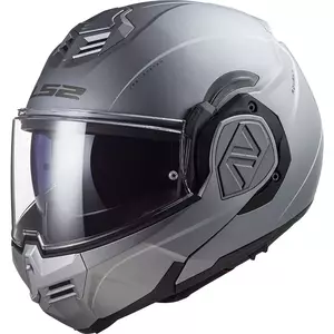 LS2 FF906 ADVANT SPECIAL MATT SILVER XS casco moto mandíbula-1