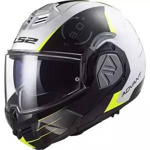 LS2 FF906 ADVANT CODEX BLANCO NEGRO XS casco moto mandíbula-1