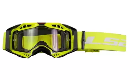 Óculos de proteção para motociclistas LS2 Aura preto e amarelo - 7201001054