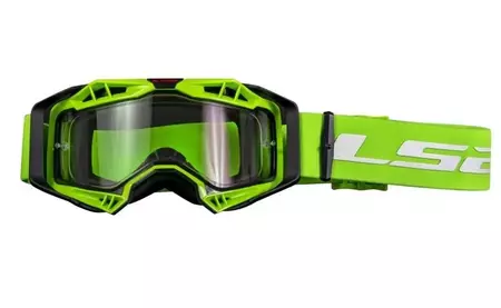 Gafas de moto LS2 Aura negro-verde-1