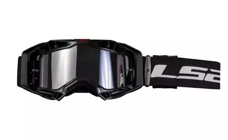 Motocyklové okuliare LS2 Aura Pro čierne zrkadlové-1