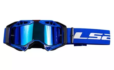 LS2 Aura Pro svart-blå spegelglasögon för motorcykel-1