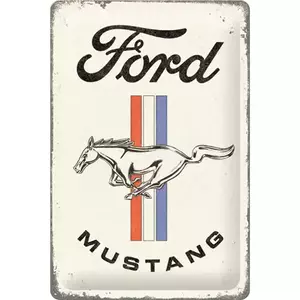 Τενεκεδένια αφίσα 20x30cm Ford Mustang άλογο-1