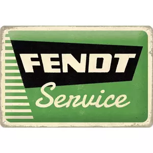 Plåtaffisch 20x30cm Fendt service-1
