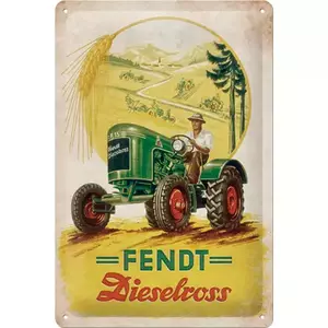 Poster en fer-blanc 20x30cm Fendt dieselross-1