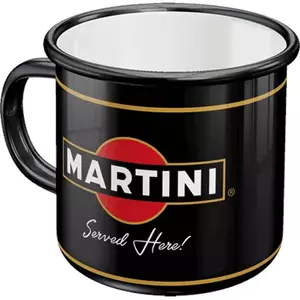 Podávaný smaltovaný hrnek Martini-1