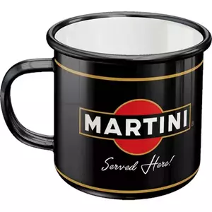 Martini-Emaillebecher serviert-3