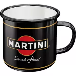 Caneca esmaltada de Martini servida-5