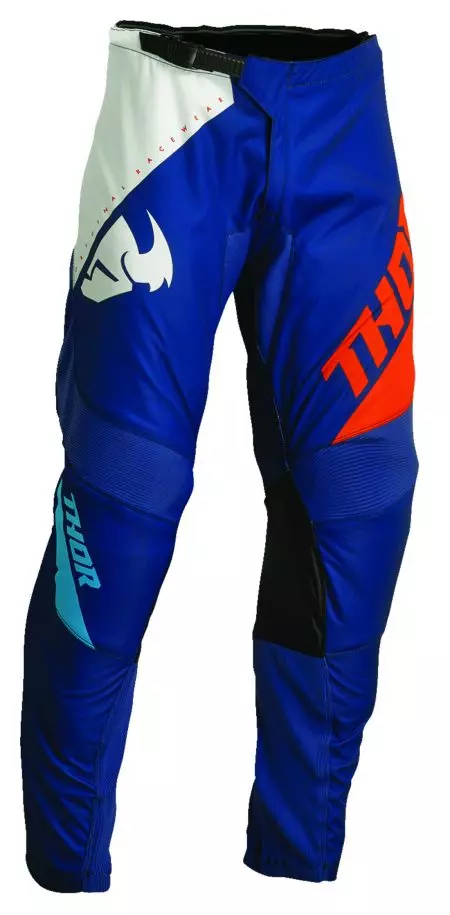 Thor Junior Sector Edge pantaloni cross enduro blu navy/arancio 22-1