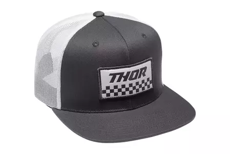 Thor Checker gorra de béisbol gris/blanca OS-1