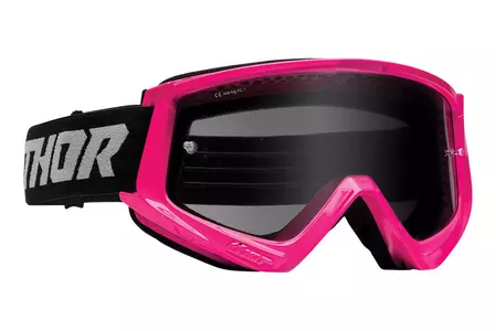 Thor Combat Sand motorcykelglasögon cross enduro rosa/svart-1