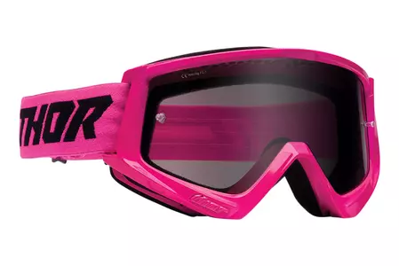 Thor Combat Sand motorbril cross enduro roze-1