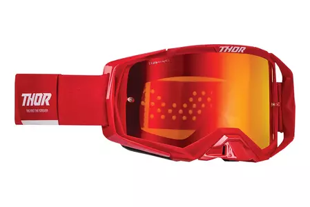 Thor Activate motociklu aizsargbrilles cross enduro sarkanas/baltas-1
