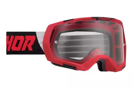 Thor Regiment occhiali da moto cross enduro rosso/nero-1