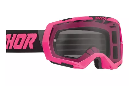Thor Regiment óculos de motociclismo cross enduro rosa/preto-1