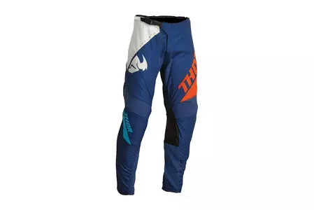Thor Sector Edge pantaloni cross enduro blu navy/arancio 38 - 2901-10278