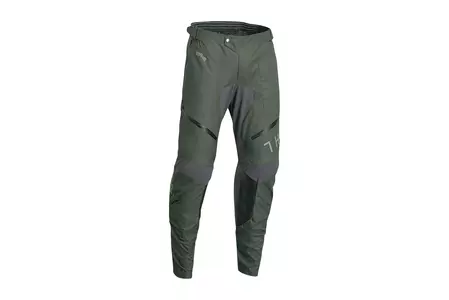 Thor Pantaloni pentru cizme Terrain cross enduro verde/gri 40-1
