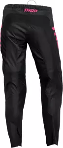 Spodnie cross enduro Thor Sector Minimal damskie czarny różowy 3/4-2