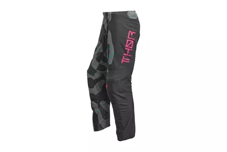 Thor Sector Disguise pantaloni de enduro cross pentru femei gri/roz 5/6-4