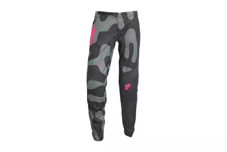 Thor Sector Disguise pantaloni de enduro cross pentru femei gri/roz 11/12-1