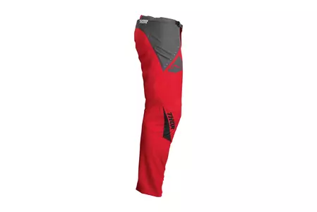 Thor Junior Sector Edge pantalon cross enduro rouge/blanc 24-2