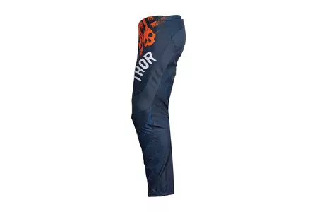 Thor Junior Sector Gnar pantaloni cross enduro blu navy/arancio 28-3