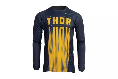 Thor Pulse Vapor тениска за крос ендуро тъмно синьо/жълто M-1