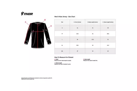 Thor Pulse Tactic tricou Jersey cruce enduro pulover roșu L-5