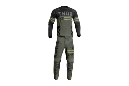 Thor Pulse Combat cross enduro shirt groen L-3