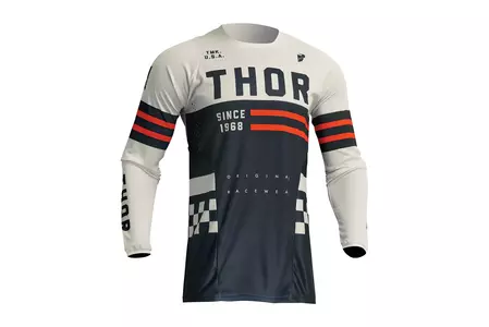 Sudadera Thor Pulse Combat jersey cross enduro azul marino/blanco L-1