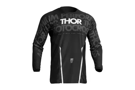 Thor Pulse Mono Mono jerseu tricou cross enduro negru / alb L-1