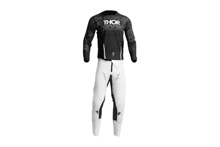Thor Pulse Mono jersey cross enduro sweatshirt zwart/wit 2XL-3