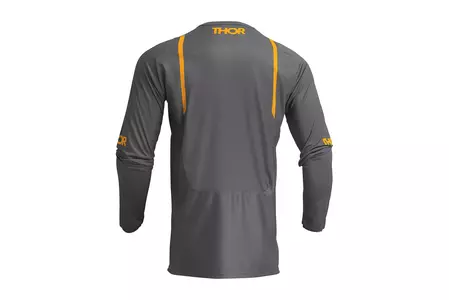 Thor Pulse Mono тениска за крос ендуро сиво/жълто L-3